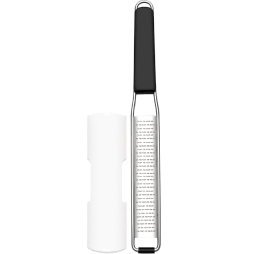 Cambom Lemon & Citrus Zester, Cheese Graters with Stainless Steel Sharp Blade for Parmesan Cheese, Ginger, Garlic, Nutmeg, Chocolate, Vegetables, Fruits, Dishwasher Safe Shredder Fine Blade - Image 1