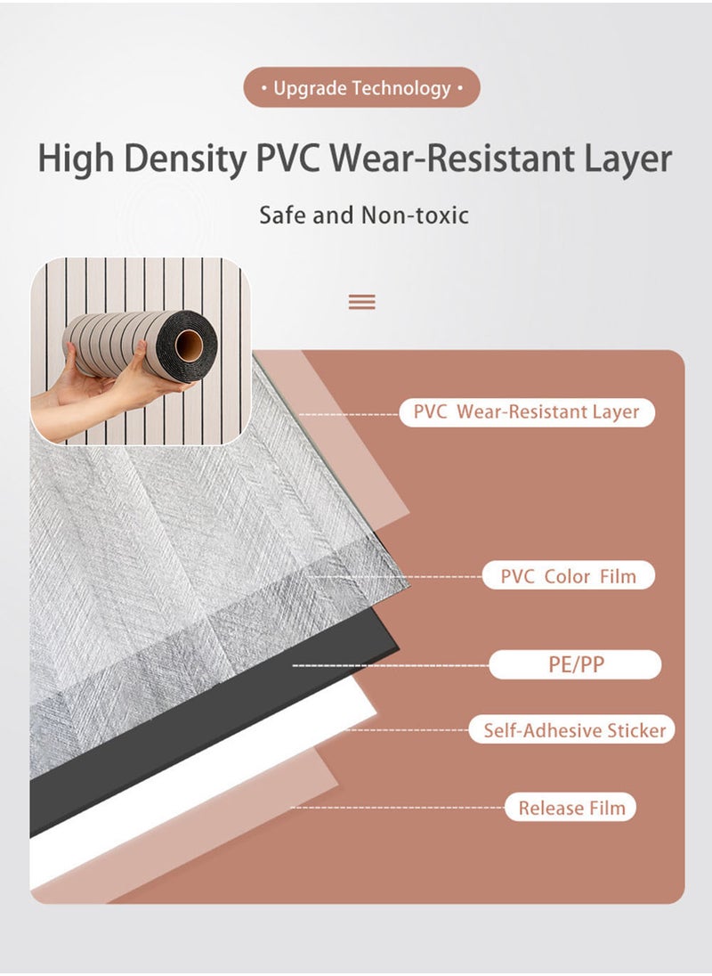 EzzySo - Vinyl Peel and Stick Wall Tiles - 1 Roll Grid Pattern 3D Foam Wallpaper, Self-Adhesive Thickened Wall Covering for Ceiling, Partition, Curved Surfaces Indoor Use Moisture-Proof Sound Insulation Wallboard 2.8mm×40cm×300cm - Image 1