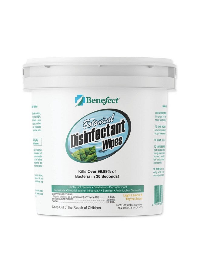 Benefect Botanical Disinfecting Wipes - (250 Wipe Count) Natural, No Residue - Antibacterial Disinfectant, Multi-Surface Cleaning and Sanitizing Wipes - Image 1