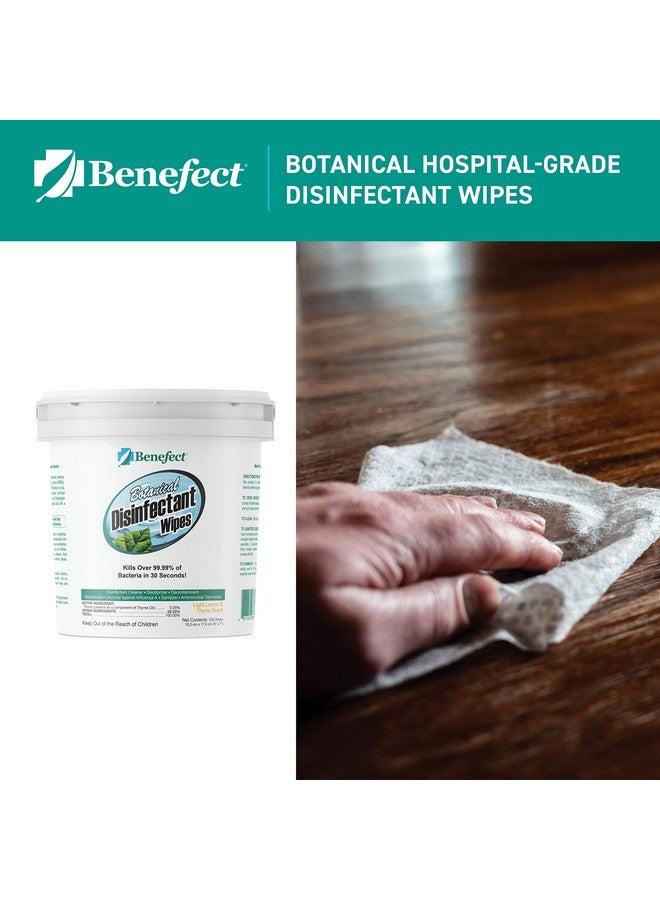 Benefect Botanical Disinfecting Wipes - (250 Wipe Count) Natural, No Residue - Antibacterial Disinfectant, Multi-Surface Cleaning and Sanitizing Wipes - Image 2