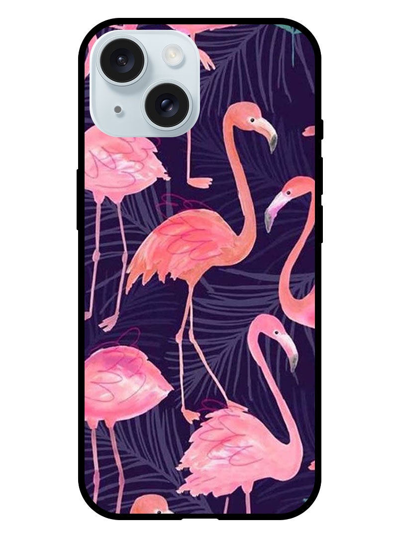 Theodor Protective Case Anti Scratch Shock Proof Bumper Cover For iPhone 15 Plus Flamingo - Image 1