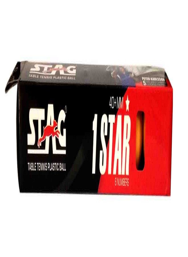 ستاج كرات تنس الطاولة STAG Iconic عالية الأداء بنجمة واحدة برتقالية اللون | كرات تنس طاولة متطورة بقطر 40+ مم للتدريب والبطولات واللعب الترفيهي | متينة للعب في الأماكن المغلقة والمفتوحة - عبوة من 6 كرات - Image 2