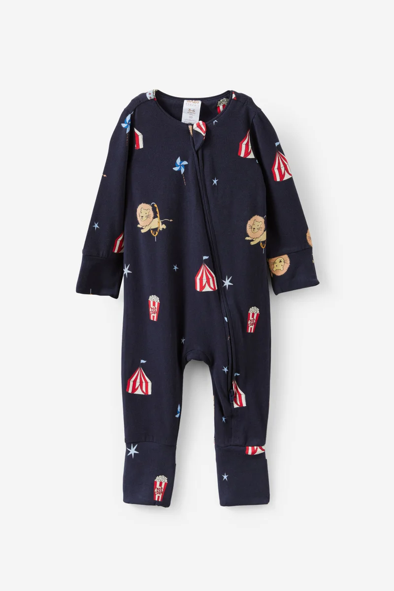 كوتون اون Growie Long Sleeve Zip Romper