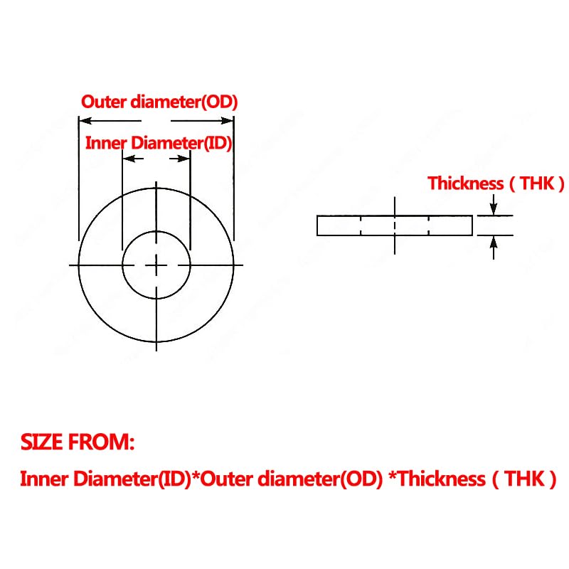 PTFE Flat Washers 44x50x1 25mm Flange Gaskets For Pressure Gauges And Water Pipe Joints - Image 4
