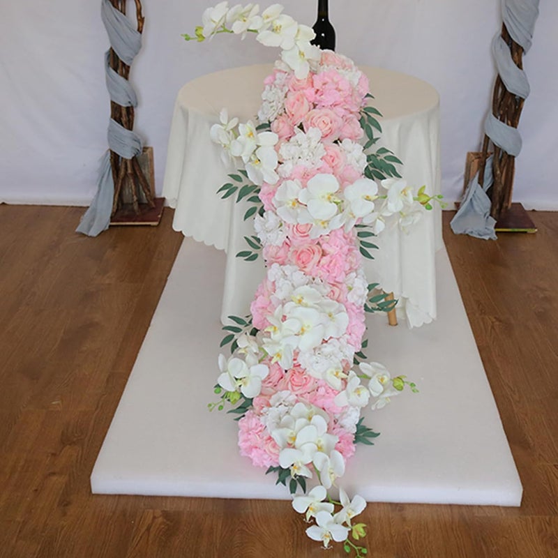 FagusHome 30 Pcs Silk Hydrangea Heads Artificial Flowers Heads and Stems Fake Hydrangea Flowers for Home Wedding Decor (Pink White) - Image 5