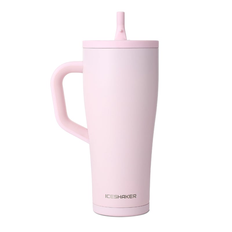 Ice Shaker 32 oz Tumbler with Handle and Straw | 32oz Oakley | Cold for 30+ Hours | 2-in-1 Tumbler Shaker Bottle | Odor-Free 32 ounce Bottle for Water, Protein Shakes, Smoothies, Cocktails - Image 1