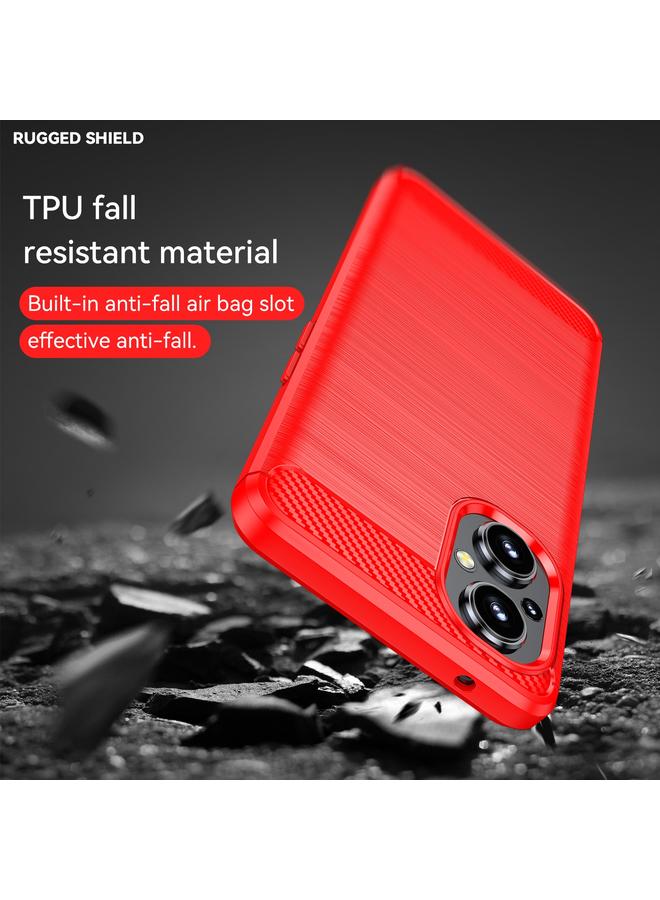 S-TOP Case For OPPO F21 Pro 5G Brushed Texture Carbon Fiber TPU Phone Case - Image 5