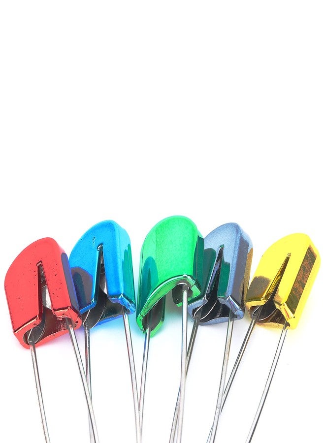 Hztyyier Diaper Pins, Large Colored Safety Pins, Stainless Steel Safety Locking Baby Cloth Diaper Nappy Pins (#1) - Image 3