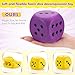 Zomiboo 2 Pcs 393 Large Foam Dice for Classroom Jumbo 6 Sided Giant Dice Casino Party Decoration Squeeze Anxiety Stress Relieve Toy Gifts for Valentines Day Adults Kids Board Game Purple Yellow - Image 4