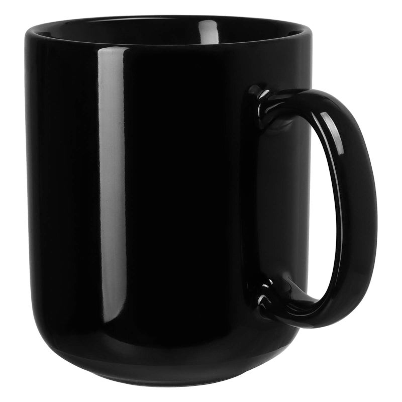SHOWFULL 20 OZ Large Coffee Mug 600ml Porcelain Extra Big Ceramic Cup for Tea Coffee for Men Women Black