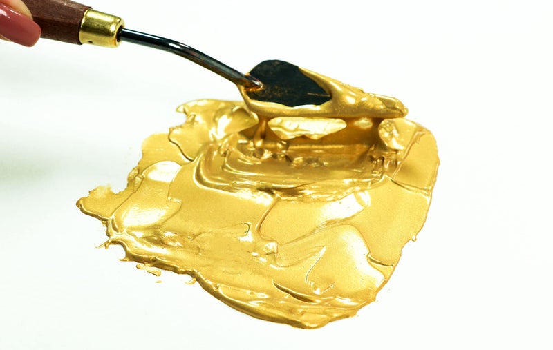 Pebeo Studio Acrylics High Viscosity, Fine Acrylic, 250 ml - Iridescent Gold (169-352) - Image 2