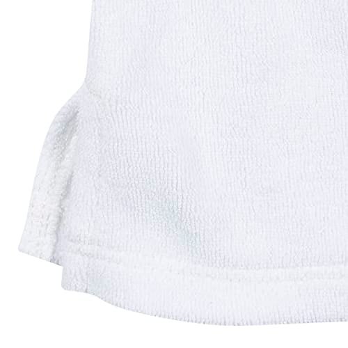 Gerber Baby Toddler Hooded Kangaroo Pocket Terry Cover Up, White, 3-6 Months - Image 4