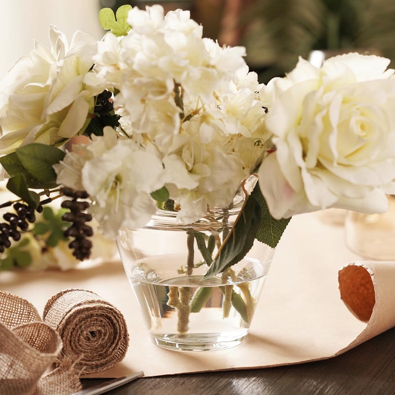 PURE HOME + LIVING Pure Home Living Clear VShape Glass Vase Small  - Image 1