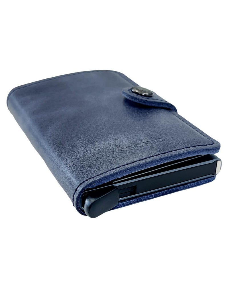 Secrid â€“ Rigid Leather and Aluminium Card Holder, Blue, Blue, 00, RFID - Image 4