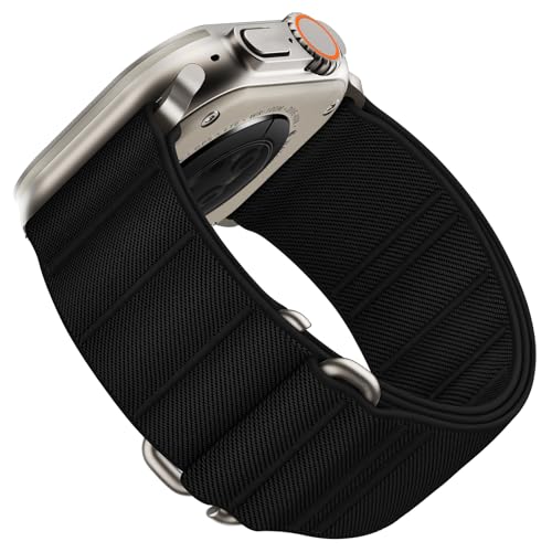 Suitisbest Sport Bands Compatible with Apple Watch Ultra Band 49mm 46mm 45mm 44mm 42mm Men, Stretchy Nylon Sport Loop Strap with S-Hook for iWatch Series 11 10 9 8 7 6 5 4 3 2 1, SE 3 2 1, Ultra 3 2 1 - Image 1