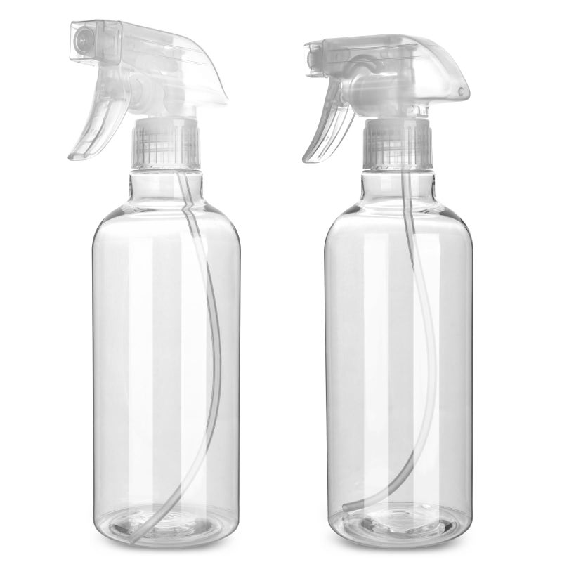 SANEMBER Plastic Spray Bottles 169oz2PackAdjustable Spray Bottles for Cleaning Empty Spray Bottle For Hair Plants Pet Vinegar CookingCleaning Solutions 2 - Image 2