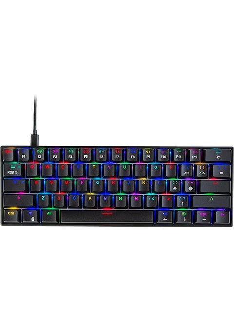 CB-GK-21 Themis 61 Key Mechanical Per Key RGB Gaming Keyboard with Outemu Blue Switches & Software (USB-A Connectivity) | Adjustable Backlight | Lighting Effects | Gaming Keyboards