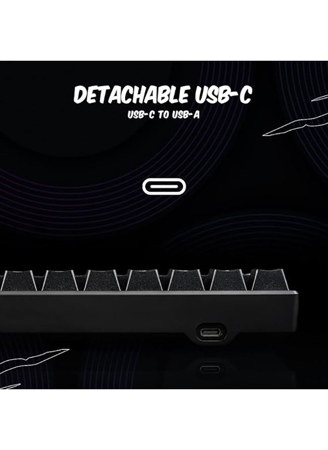 Cosmic Byte - CB-GK-21 Themis 61 Key Mechanical Per Key RGB Gaming Keyboard with Outemu Blue Switches & Software (USB-A Connectivity) | Adjustable Backlight | Lighting Effects | Gaming Keyboards - Image 1
