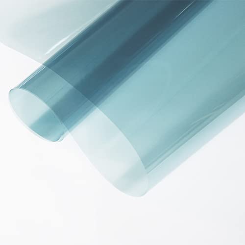 MEGICOLIM 80% VLT Nano Ceramic Window Film 99% Anti UV Front Car Solar Windshield Rear Side Window Tint, Light Blue (20" x10ft) - Image 2