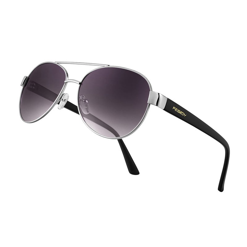FEISEDY FEISEDY Classic Aviator Sunglasses for Women Pilot Polarized Sunglasses Men UV400 Protection for Driving Fishing Golf B4109  - Image 1