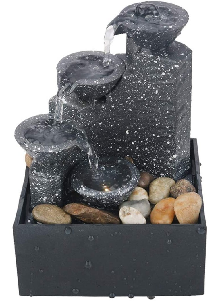 Tabletop Fountain Creative Small Water Fountain Decor Zen Meditation Fountain Tabletop Water Fountain for Office, Desk  - Image 1
