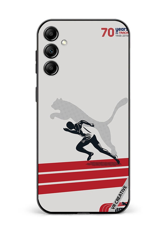 VR CREATIVE Protective Case Cover For Samsung Galaxy M14 Puma Runner Design Multicolour - Image 1