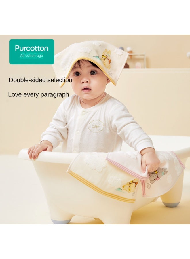purcotton In-store Same Item】100% Baby Gauze Loop Towel, Soft And Absorbent Face Washcloth For Infants - Image 3