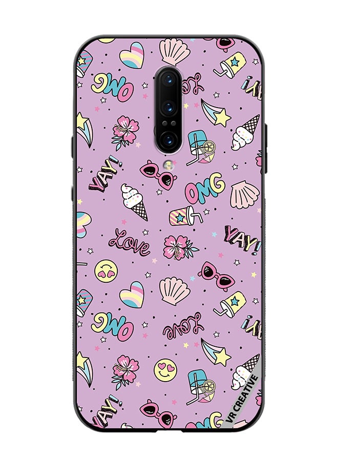VR CREATIVE Protective Case Cover For OnePlus 7 Pro Cute Star Girl Design Multicolour - Image 1