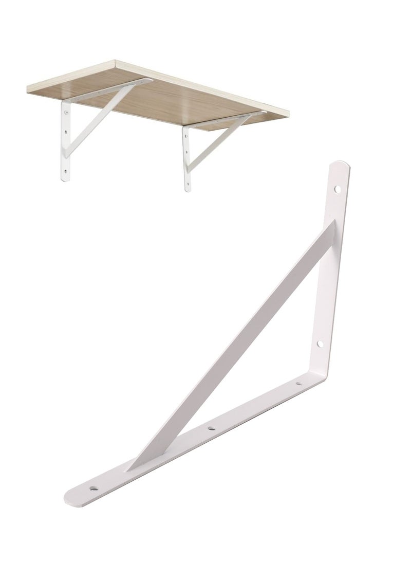 LAWAZIM Heavy-Duty Adjustable Shelf Brackets - Industrial-Grade Support for Home & Office Shelving | L Shaped Angle Shelf Support, Wall Metal Corner Brace Joint, Kitchen, Garage, Bathroom Display.  - Image 1