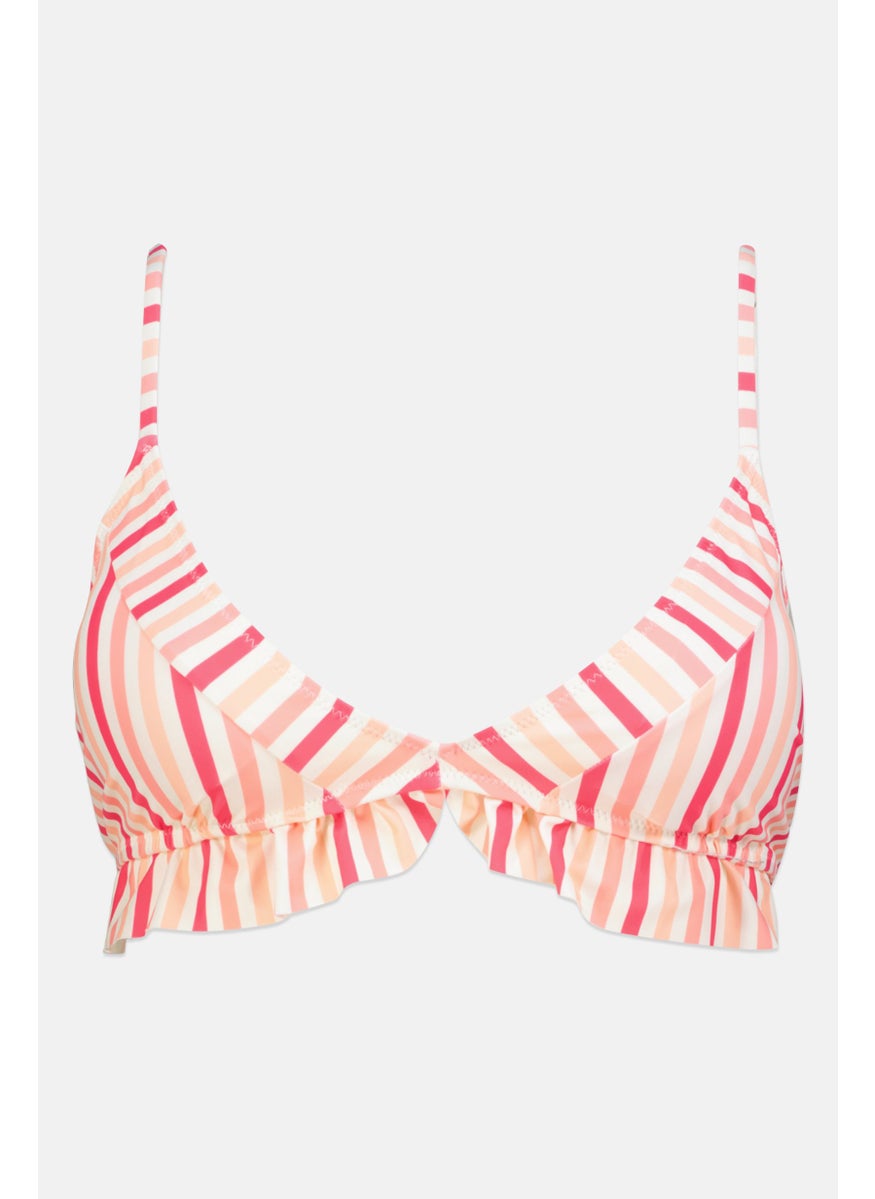 Scotch & Soda Women Stripe Padded Bikini Top, Multicolor  - Image 2