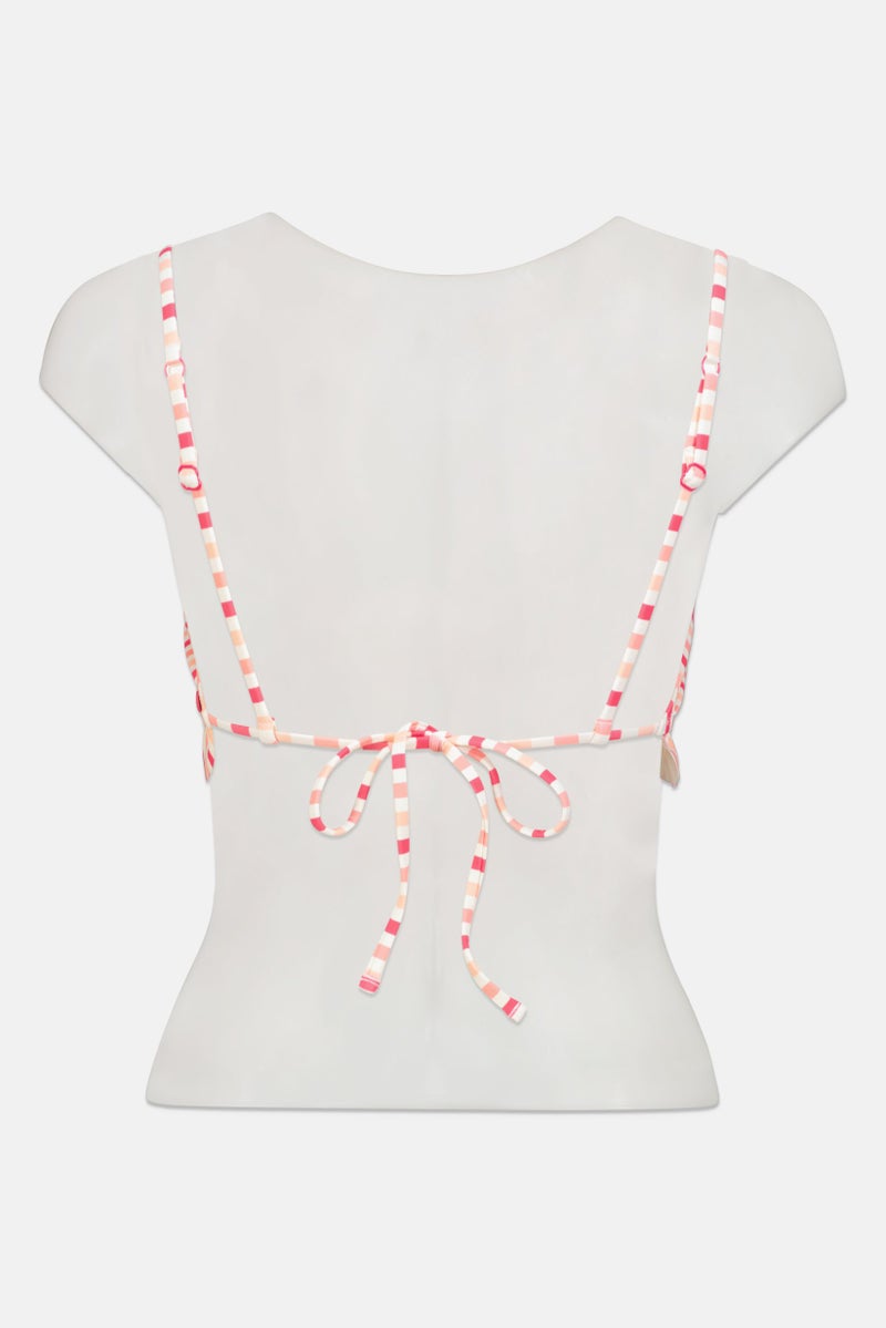 Scotch & Soda Women Stripe Padded Bikini Top, Multicolor - Image 3