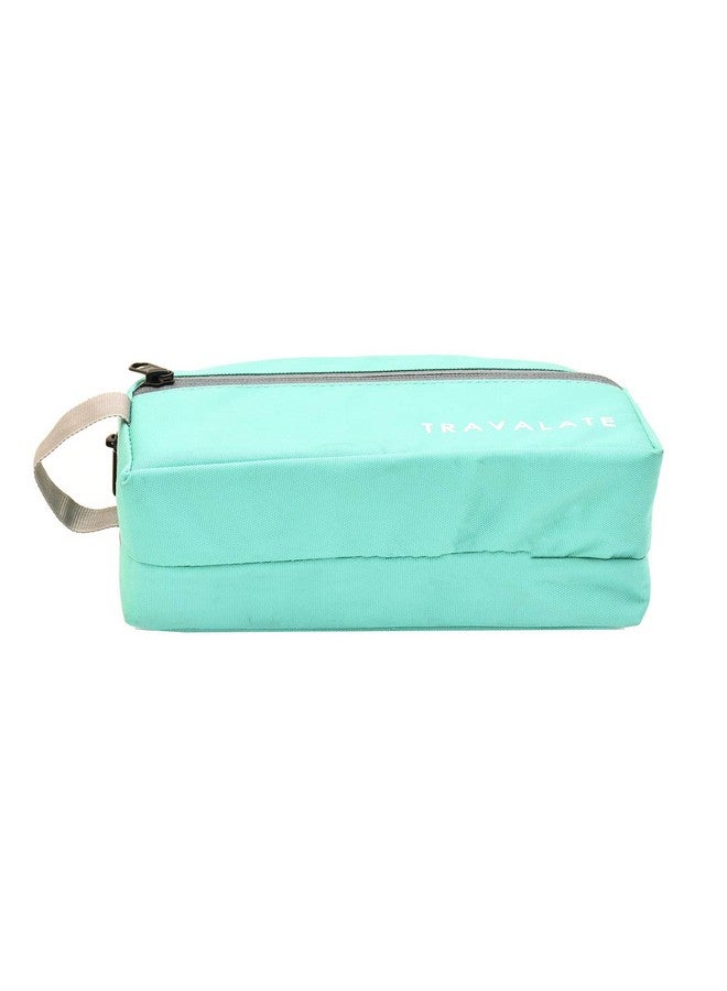 TRAVALATE Polyester Solid 8 Cms Compact Cosmetic Pouch (S_TR137T_Ocean Green) - Image 5
