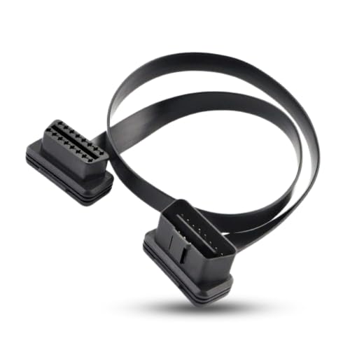 MeridianSemi Obd Cable 60cm for all compatible vehicles 16Pin Male to Female obd2 cable connector for obd adapter & all compatible obd2 scanners, obd2 reader and obd GPS trackers - Image 1