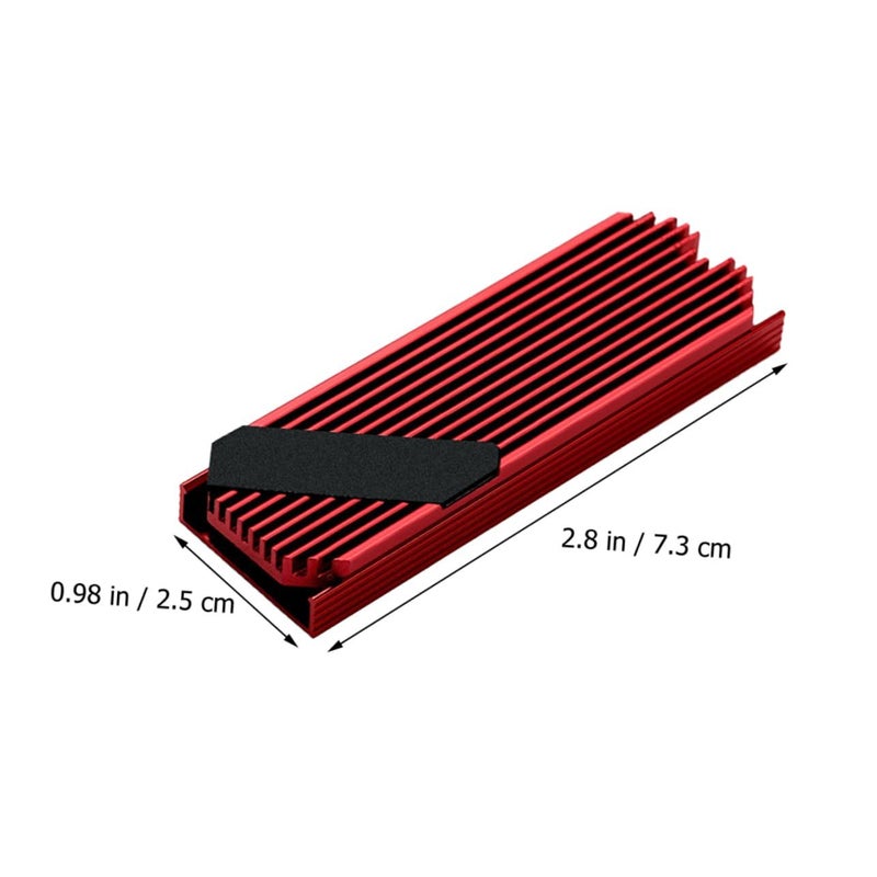 مشتت حرارة ألومنيوم لـ SSD، يضمن تبديدًا حراريًا فعالًا لتحسين الأداء - Image 4