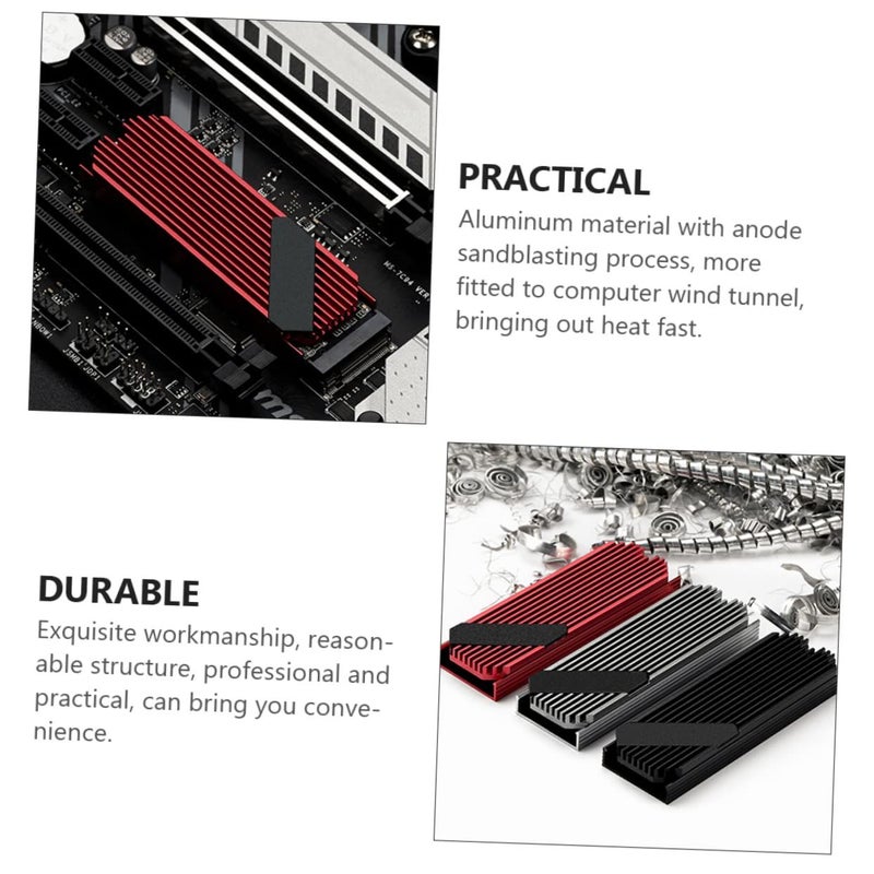 مشتت حرارة ألومنيوم لـ SSD، يضمن تبديدًا حراريًا فعالًا لتحسين الأداء - Image 5