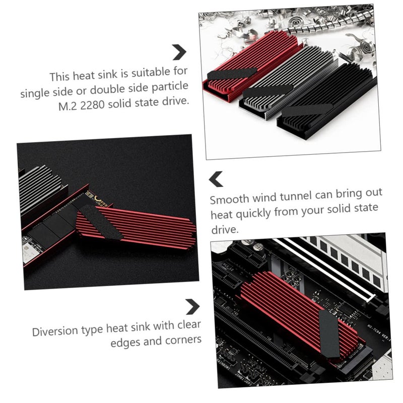 مشتت حرارة ألومنيوم لـ SSD، يضمن تبديدًا حراريًا فعالًا لتحسين الأداء - Image 3