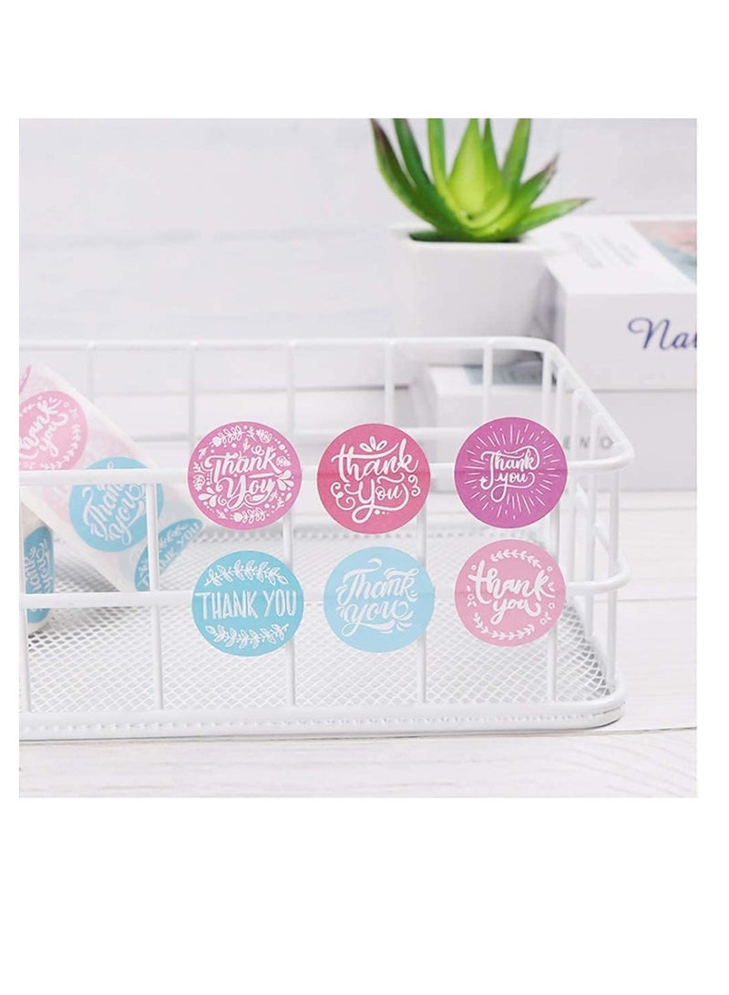 Premify 1 Inch Thank You Stickers, 1000Pcs 8 Colors Thank You Stickers Labels for Baking Packaging, Envelope Seals, Small Business, Birthday, Party Gift Wrap Bag, Stickers, Tags for Wedding - Image 3