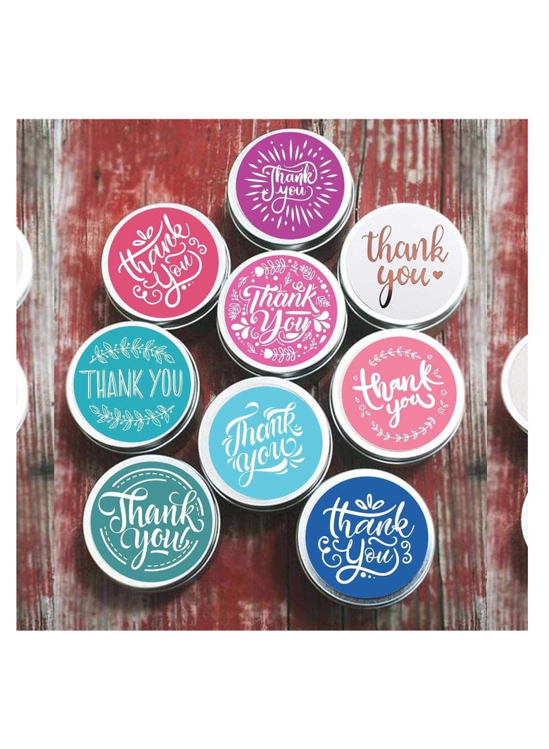 Premify 1 Inch Thank You Stickers, 1000Pcs 8 Colors Thank You Stickers Labels for Baking Packaging, Envelope Seals, Small Business, Birthday, Party Gift Wrap Bag, Stickers, Tags for Wedding - Image 5