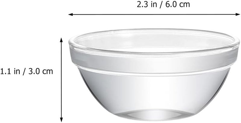 DOITOOL Mini Glass Bowls Set of 18 2 3 X 1 1 Inch Small Glass Bowls Mini Prep Bowls Stackable Glass Serving Bowls for Kitchen Prep Dessert Dips Salad Candy Dishes - Image 3