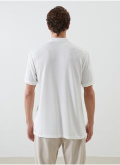 LC WAIKIKI Grandad Collar Short Sleeve Piqué Men'S T-Shirt  - Image 4