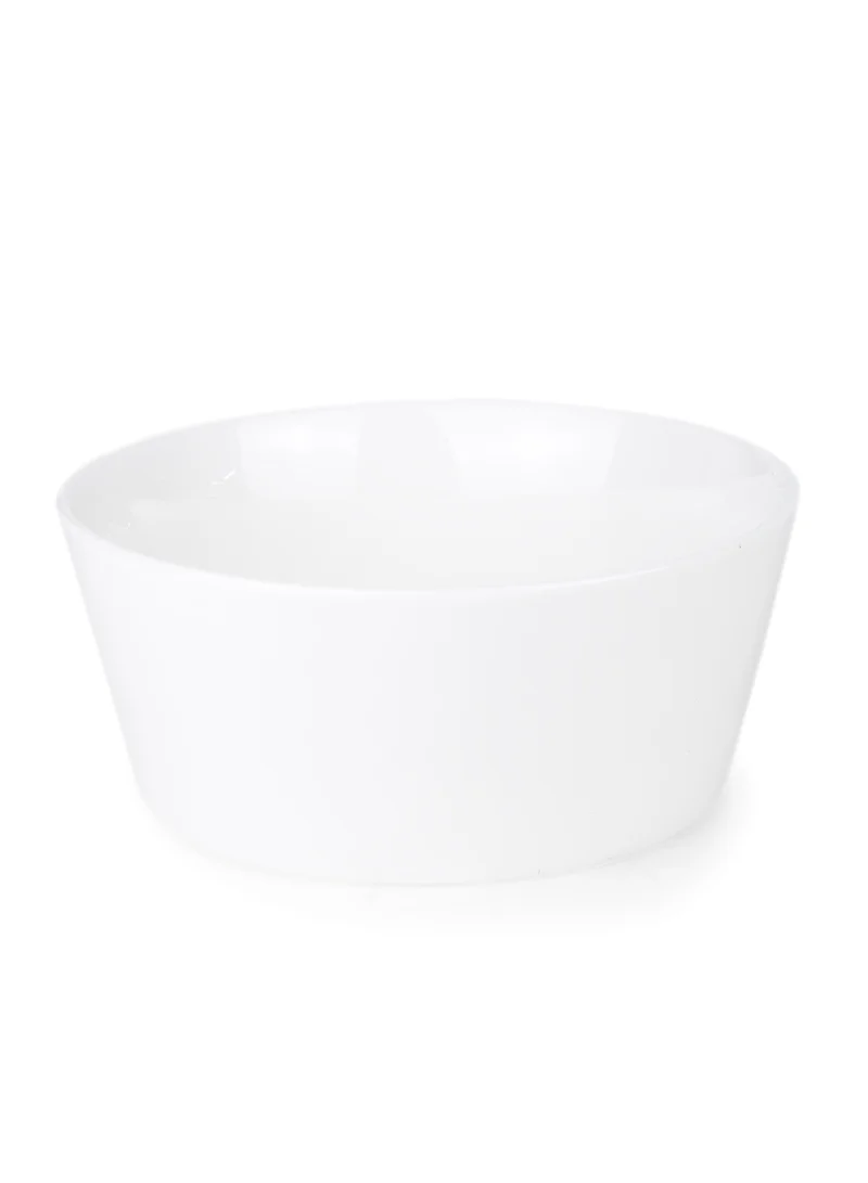 كويزين أرت Cuisine Art Aden Bone China Dinner Set for Every Meals - White 16 Pieces | 4 Dinner Plates (Dia 25.3cm) 4 Side Plates, 4 Bowls (Dia14.5xH1.8cm) 4 Mugs | Elegant Plates for Everyday Dining