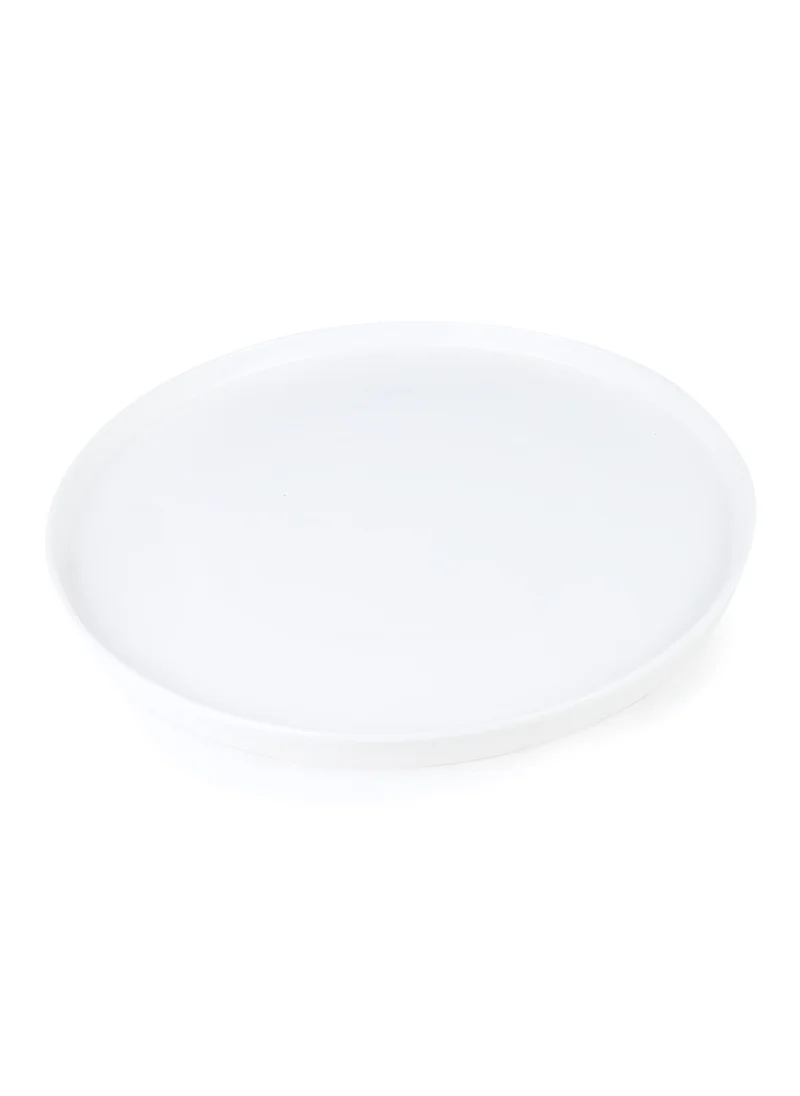 كويزين أرت Cuisine Art Aden Bone China Dinner Set for Every Meals - White 16 Pieces | 4 Dinner Plates (Dia 25.3cm) 4 Side Plates, 4 Bowls (Dia14.5xH1.8cm) 4 Mugs | Elegant Plates for Everyday Dining