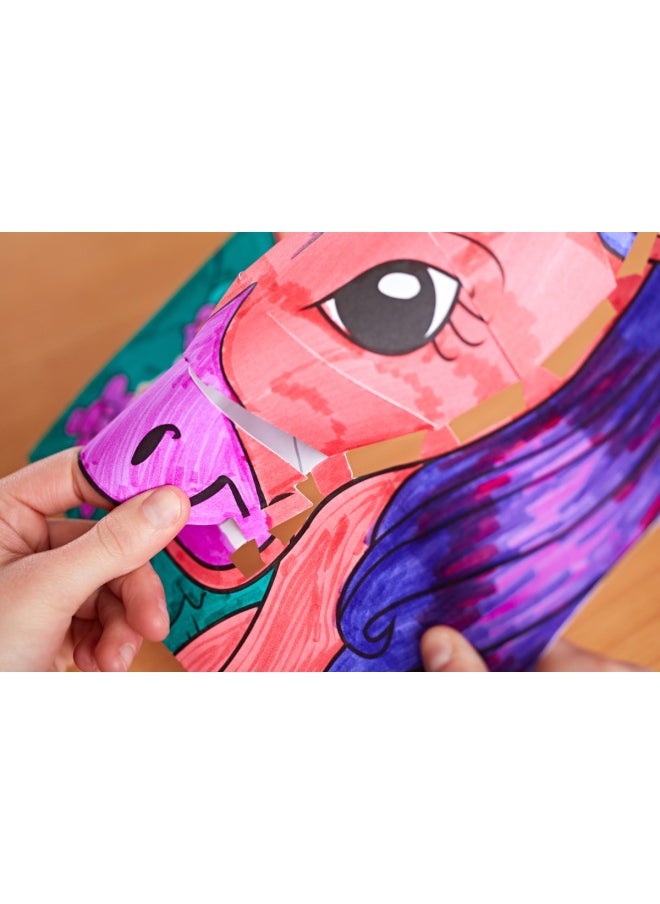 Crayola - Color Pops, Fantasy Creatures Theme, Colouring and Building Game for Three-Dimensional Artwork, Creative Activity for Children, Ages 6 and up, 04-2803 - Image 1