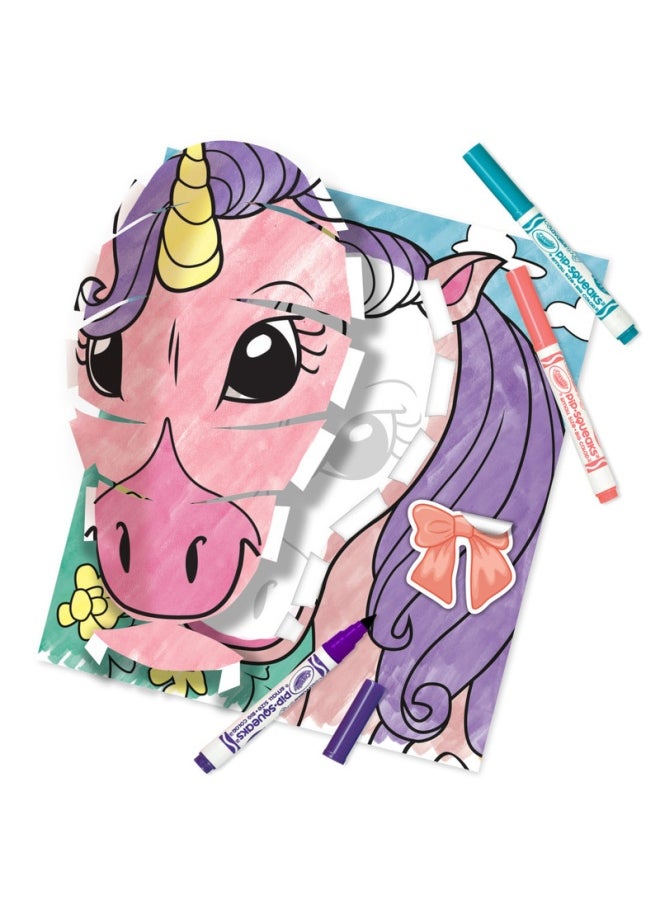 Crayola - Color Pops, Fantasy Creatures Theme, Colouring and Building Game for Three-Dimensional Artwork, Creative Activity for Children, Ages 6 and up, 04-2803 - Image 1