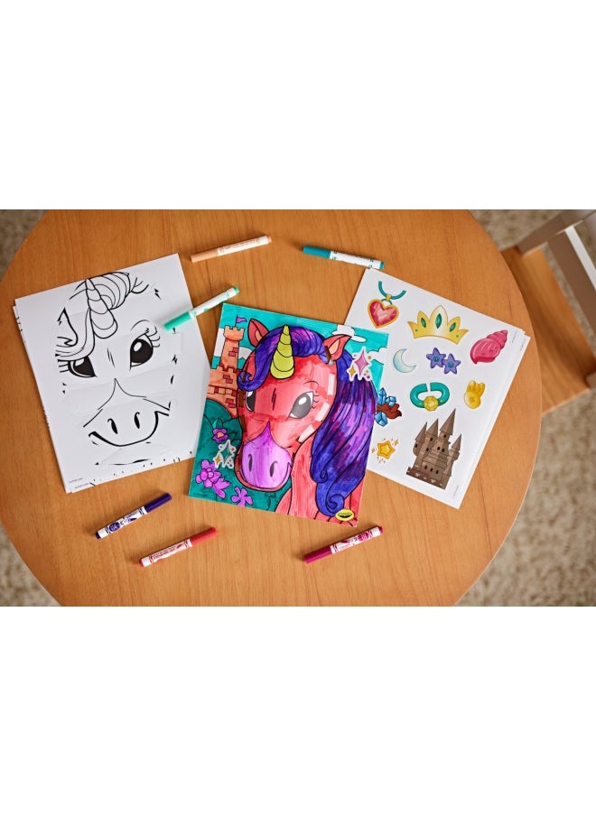 Crayola - Color Pops, Fantasy Creatures Theme, Colouring and Building Game for Three-Dimensional Artwork, Creative Activity for Children, Ages 6 and up, 04-2803 - Image 1