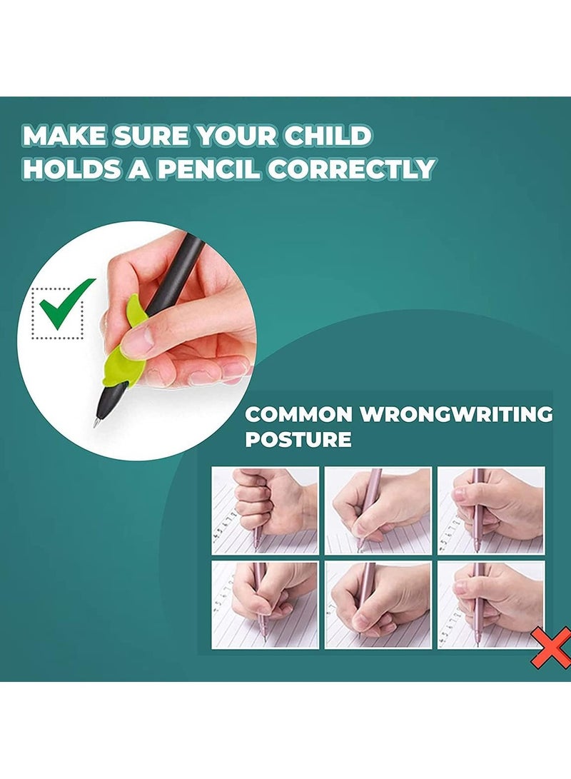 VUCATIN 4 قطع من دفاتر ممارسة السحر العربي A5 للأطفال بخط اليد، دفتر تتبع بالحبر السحري القابل لإعادة الاستخدام لمرحلة ما قبل المدرسة، دفتر رسم أبجدي مع عبوات إعادة تعبئة/مصححات قبضة، لوازم تعليمية - Image 2