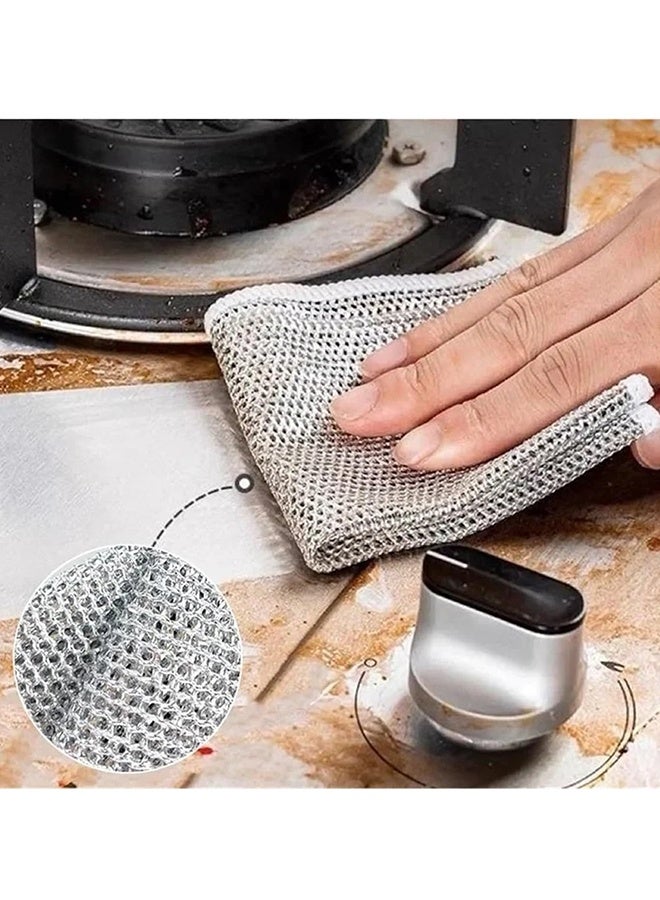 10 Pack Thickened Double Layer Kitchen Cleaning Cloths, Reusable Absorbent Dish Cloths, Washable Cleaning Towels for Dishes Bowls Kitchen Home Use - Image 3