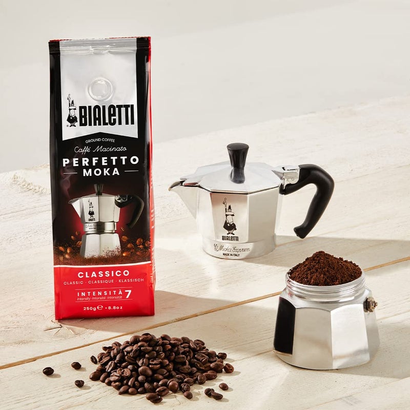 Bialetti - Perfetto Moka Vaniglia: Medium Roasting Ground Coffee, Vanilla Aroma, 8.8 Oz - 250g, Bag with Flavour-Saving Valve - Image 3