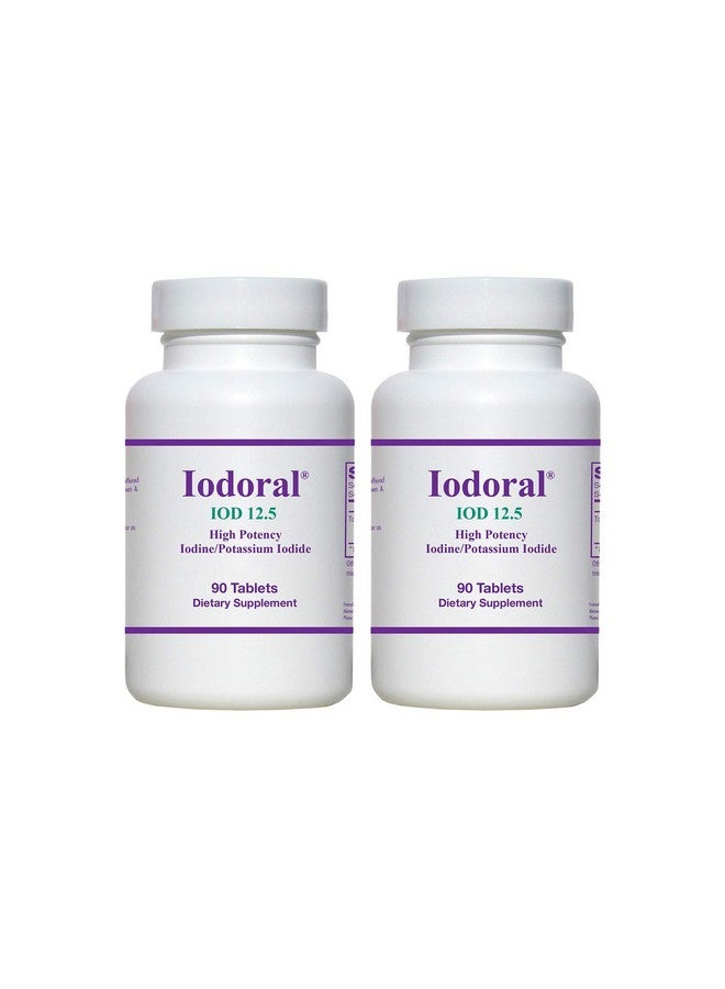 Iodoral 12.5 mg Supplement - Iodine Supplements for Thyroid Support, Potassium Iodide Tablets, Lugol Solution, Daily Vitamins and Minerals, High Potency Iodine Tablets - 30 Count (Pack of 2)