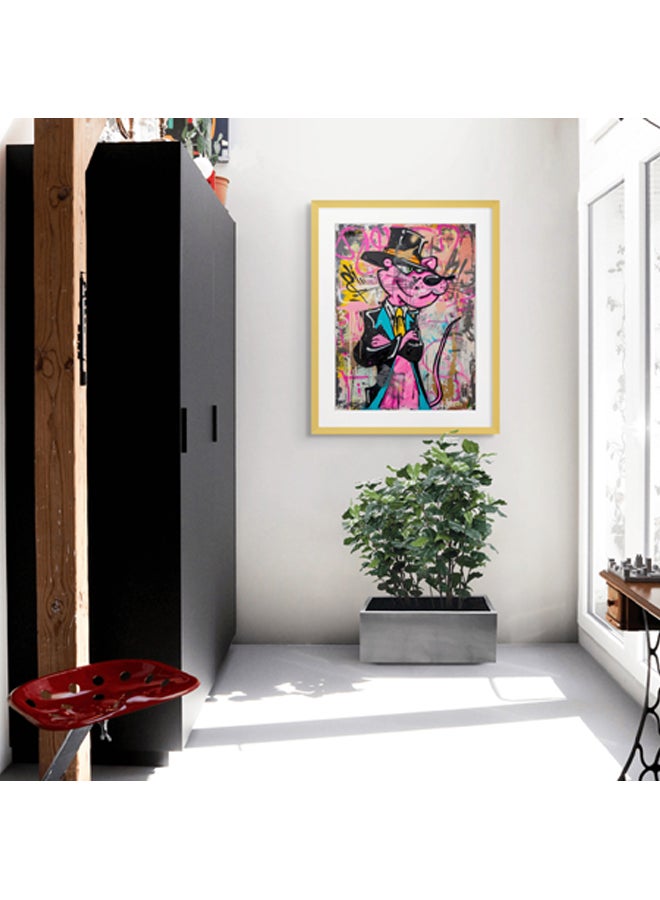 آرت دیکور  ديكور فني مؤطر صورة فنية جميلة طباعة النمر الوردي فن البوب ​​مطبوعات نابضة بالحياة ديكور الحائط لغرفة المعيشة غرفة النوم مكتب استوديو ديكور المنزل - Image 2